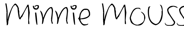 Minnie Mousse font preview